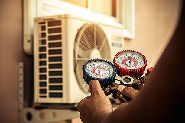 Professional Hvac technician working in Pennville, PA